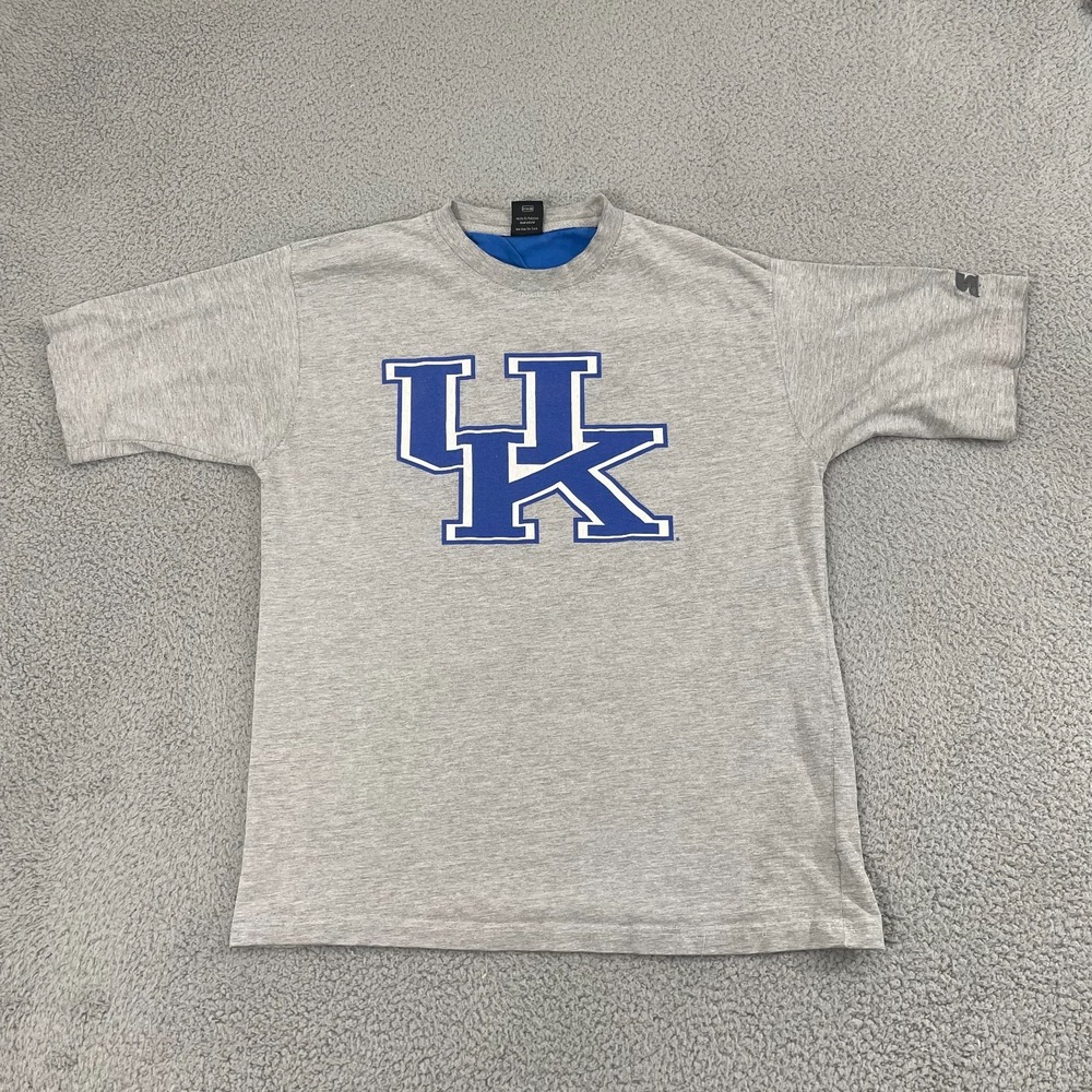 VTG University Of Kentucky Shirt Men L Gray Starter Wildcats Collegiate Tee